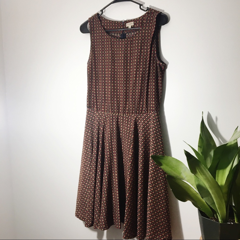 Cremieux Floral Pleated Sleeveless Dress Size 6